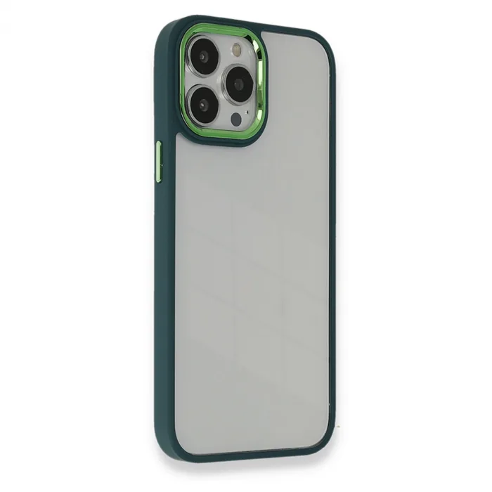 iPhone 14 Pro Max Kılıf Dora Kapak - Haki Yeşil