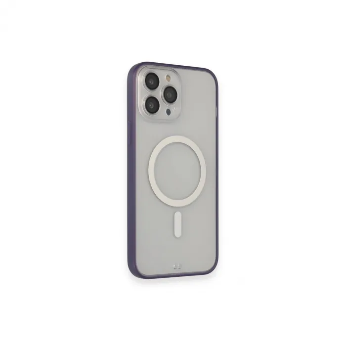 İphone 14 Pro Max Kılıf Grand Magneticsafe Kapak - Mor