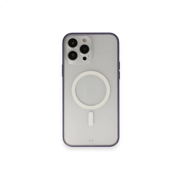 İphone 14 Pro Max Kılıf Grand Magneticsafe Kapak - Mor