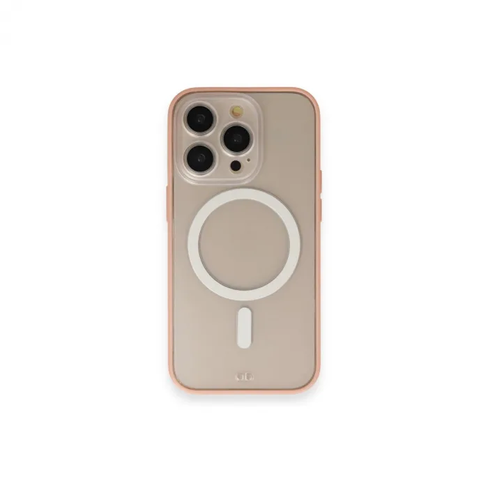 İphone 14 Pro Max Kılıf Grand Magneticsafe Kapak - Pembe