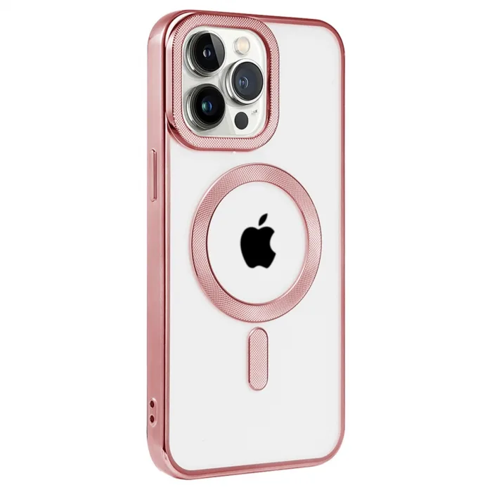 iPhone 14 Pro Max Kılıf Kronos Magsafe Kapak - Rose Gold
