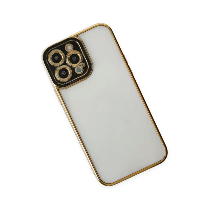 İphone 14 Pro Max Kılıf Liva Lens Silikon - Siyah