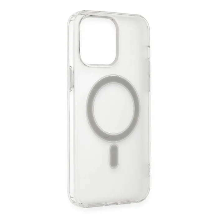 iPhone 14 Pro Max Kılıf Matte Şeffaf Magneticsafe - Şeffaf