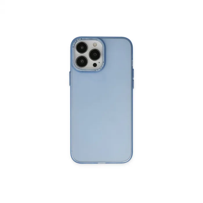 iPhone 14 Pro Max Kılıf Modos Metal Kapak - Mavi