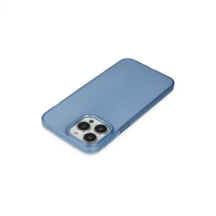 iPhone 14 Pro Max Kılıf Modos Metal Kapak - Mavi