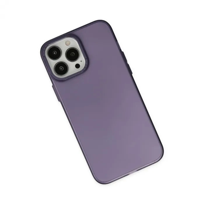 iPhone 14 Pro Max Kılıf Modos Metal Kapak - Mor