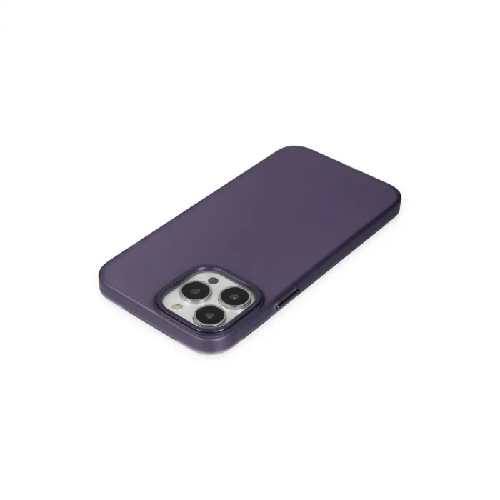 iPhone 14 Pro Max Kılıf Modos Metal Kapak - Mor