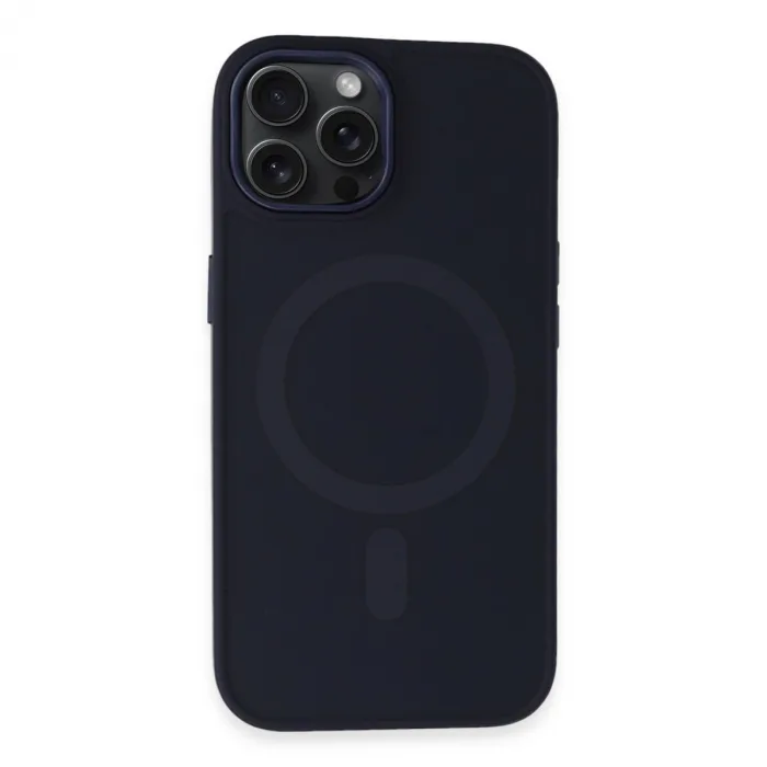 İphone 14 Pro Max Kılıf Oslo Magsafe Kapak - Lacivert