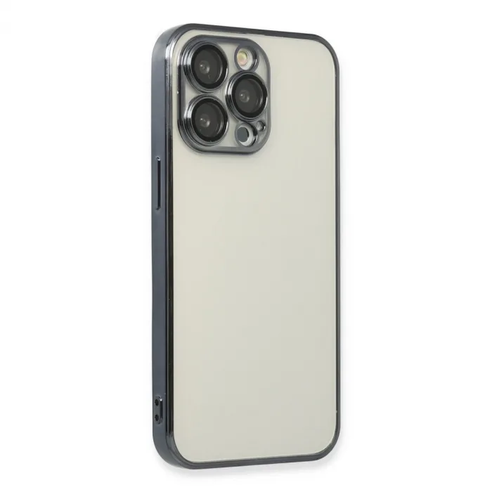 iPhone 14 Pro Max Kılıf Razer Lensli Silikon - Siyah