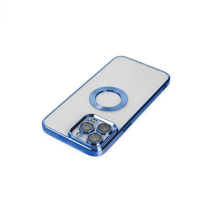 İphone 14 Pro Max Kılıf Slot Silikon - Mavi