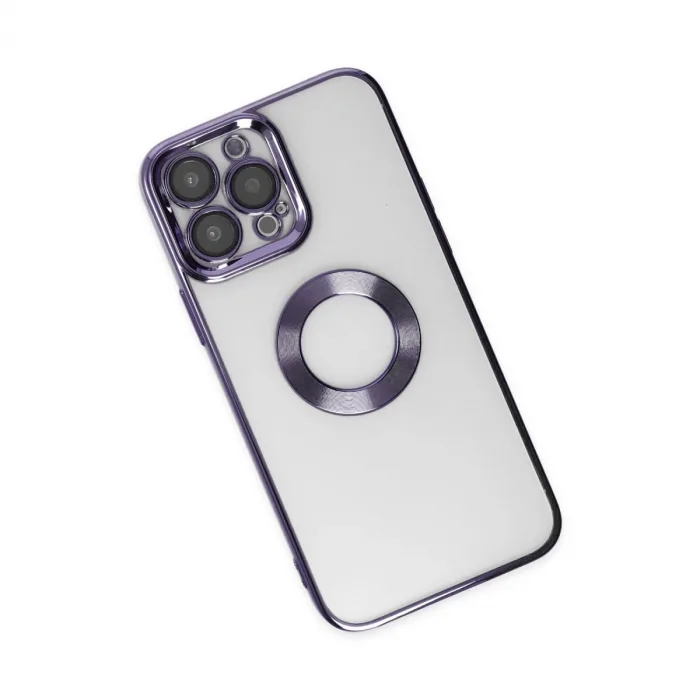 iPhone 14 Pro Max Kılıf Slot Silikon - Mor