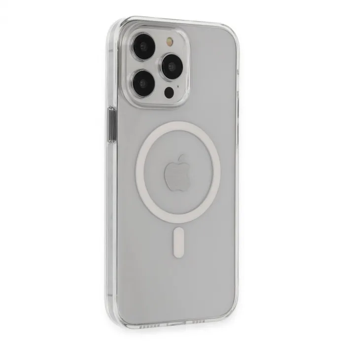 İphone 14 Pro Max Kılıf Tron Şeffaf Magsafe Kapak - Şeffaf