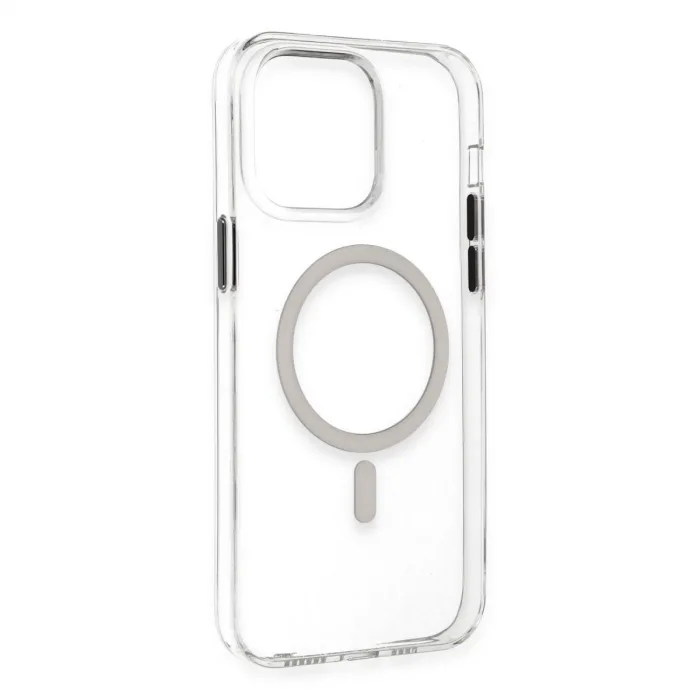 İphone 14 Pro Max Kılıf Tron Şeffaf Magsafe Kapak - Şeffaf