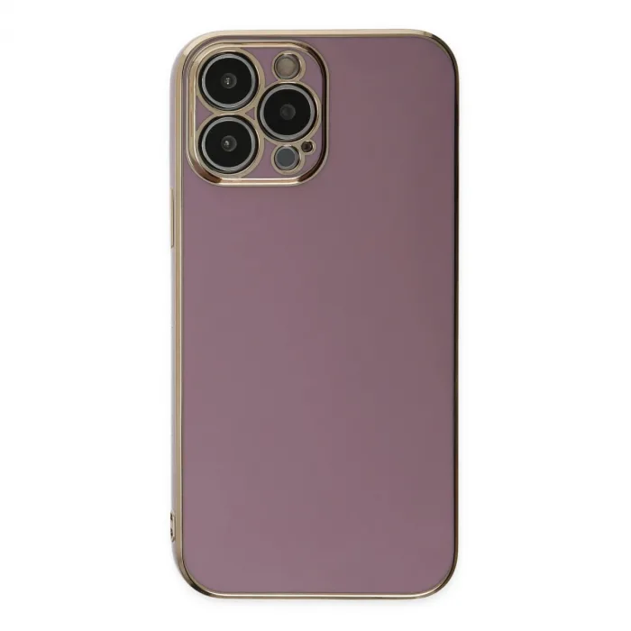 iPhone 14 Pro Max Kılıf Volet Silikon - Mor