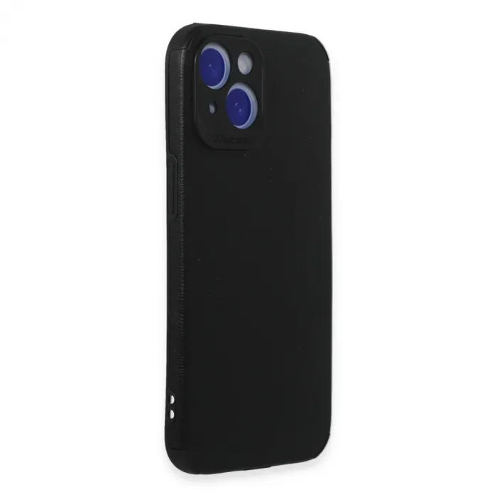 İphone 15 Kılıf Loop Deri Silikon - Siyah