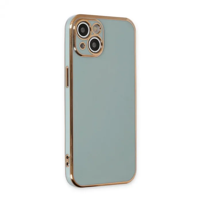 iPhone 15 Kılıf Volet Silikon - Açık Yeşil