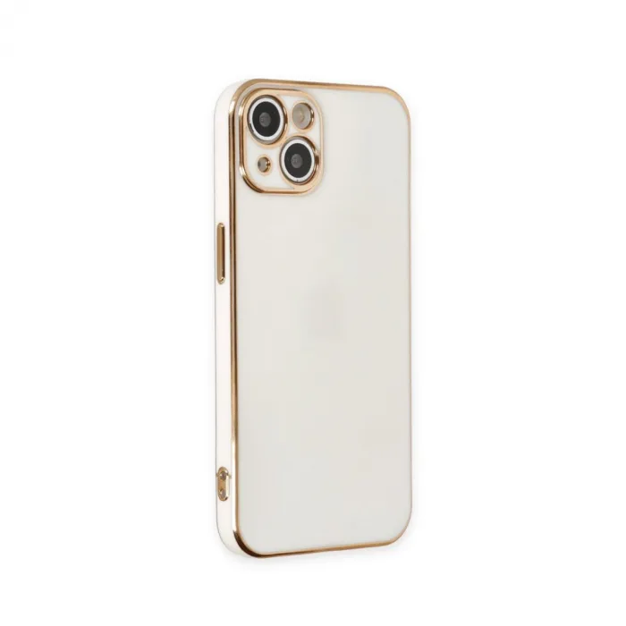 iPhone 15 Kılıf Volet Silikon - Beyaz