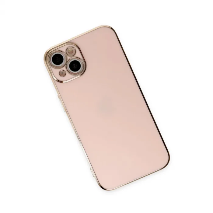 İphone 15 Kılıf Volet Silikon - Pembe