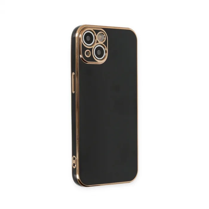 iPhone 15 Kılıf Volet Silikon - Siyah