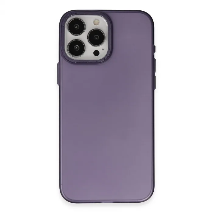 İphone 15 Pro Kılıf Modos Metal Kapak - Derin Mor