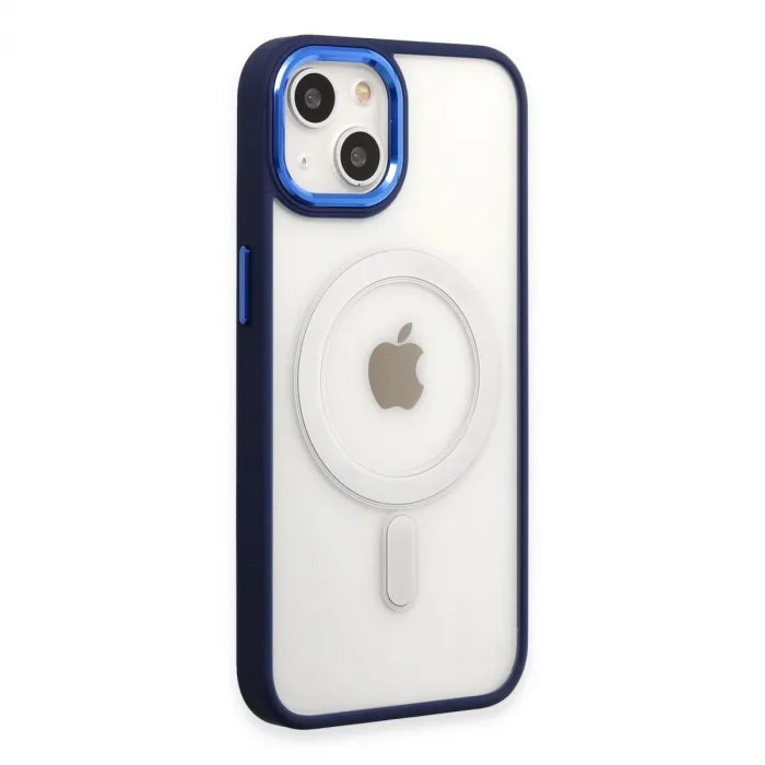 İphone 15 Pro Kılıf Room Magneticsafe Silikon - Lacivert