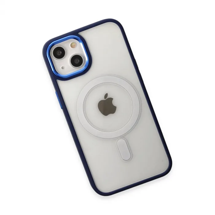 İphone 15 Pro Kılıf Room Magneticsafe Silikon - Lacivert