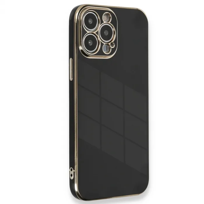 iPhone 15 Pro Kılıf Volet Silikon - Siyah