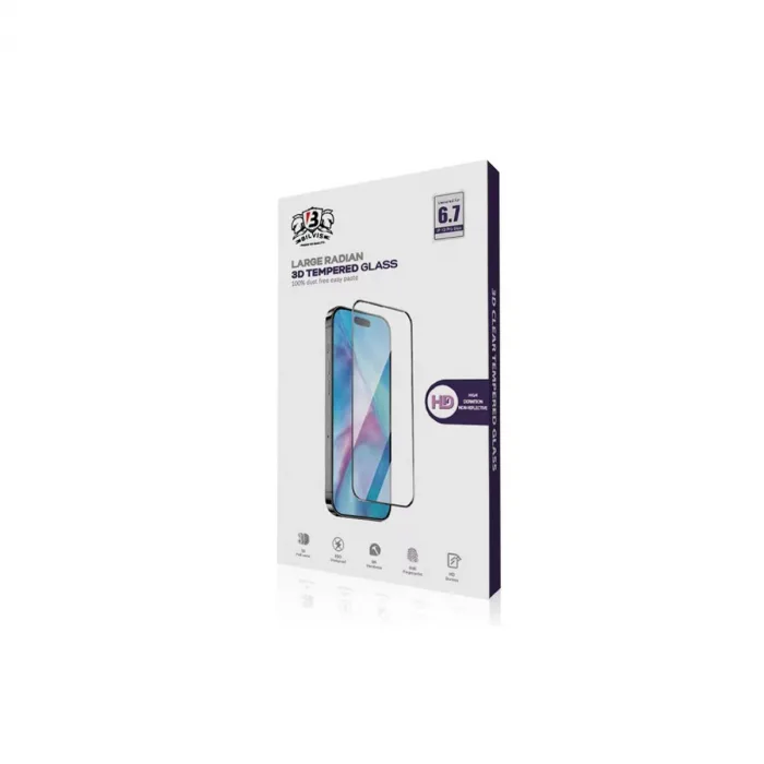 İphone 15 Pro Max Bilvis 0.18mm Plus Cam Ekran Koruyucu