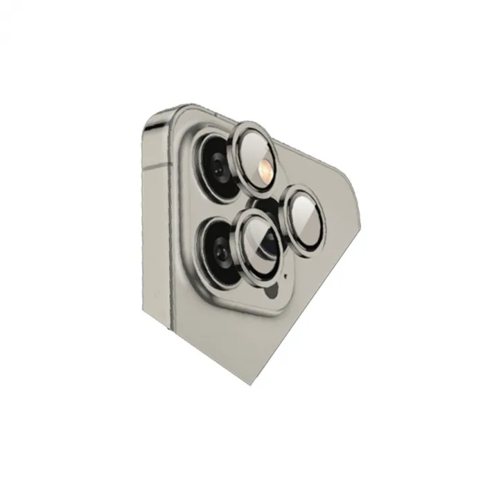 İphone 15 Pro Max Bilvis Titan Kamera Lens - Titan Gri