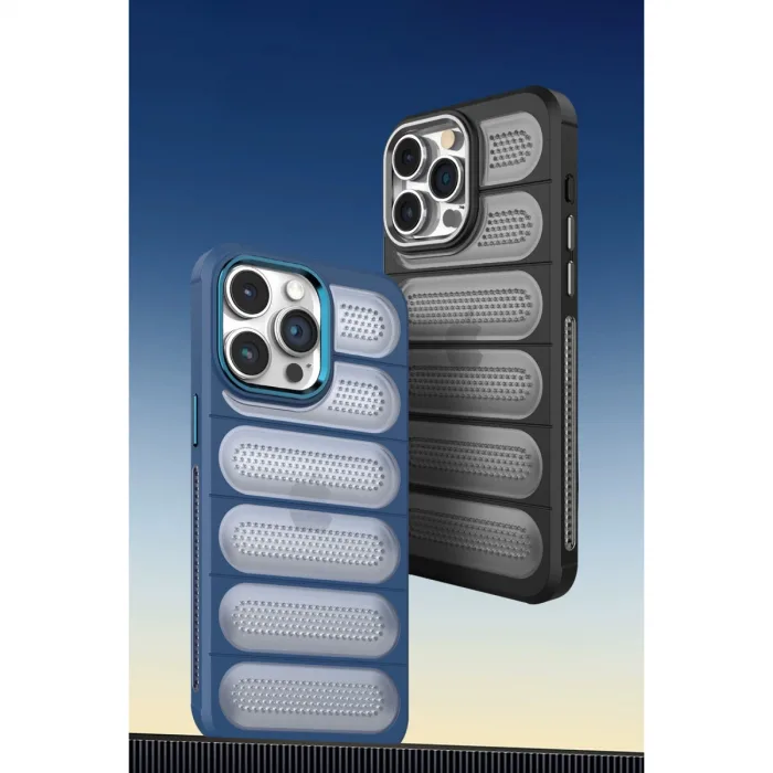 İphone 15 Pro Max Kılıf Airmax Silikon Kapak - Siyah