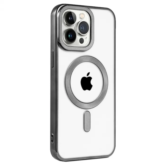 iPhone 15 Pro Max Kılıf Kronos Magsafe Kapak - Siyah