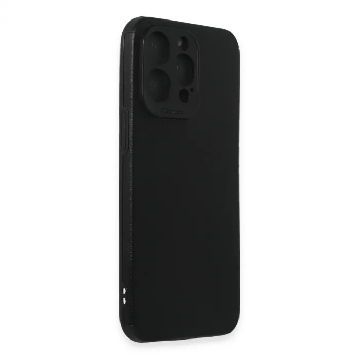 İphone 15 Pro Max Kılıf Loop Deri Silikon - Siyah