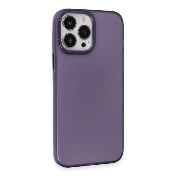 iPhone 15 Pro Max Kılıf Modos Metal Kapak - Derin Mor