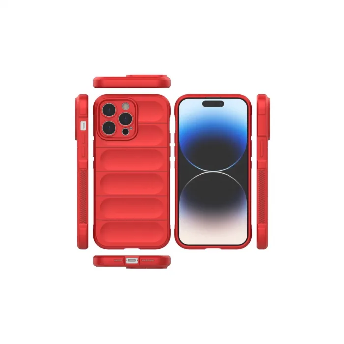 İphone 15 Pro Max Kılıf Optimum Silikon - Kırmızı