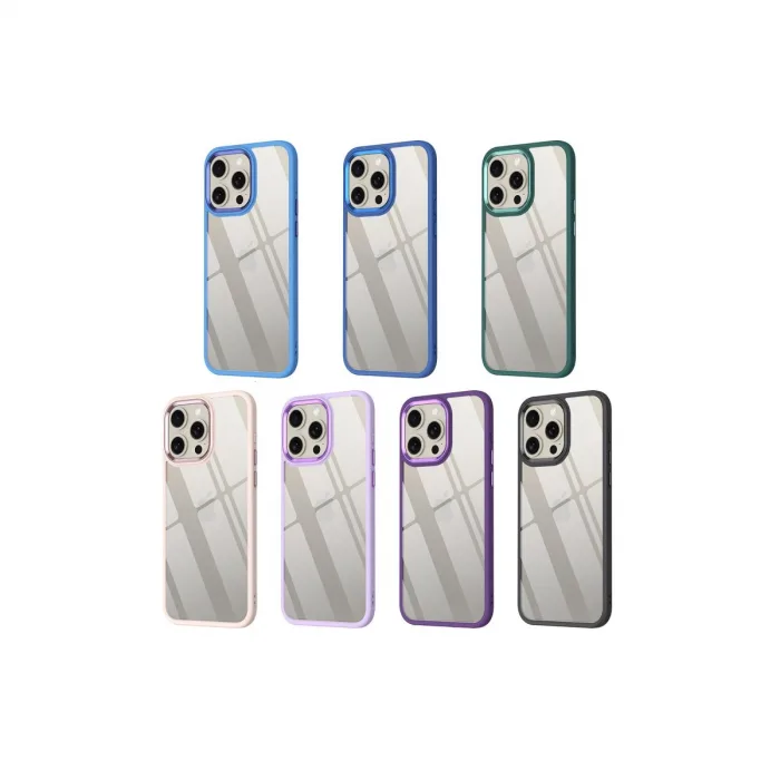İphone 15 Pro Max Kılıf Power Silikon - Lila