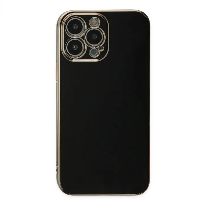 iPhone 15 Pro Max Kılıf Volet Silikon - Siyah