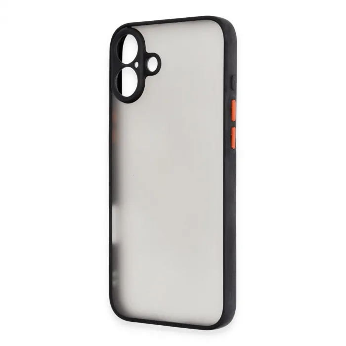 İphone 16 Kılıf Montreal Silikon Kapak - Siyah