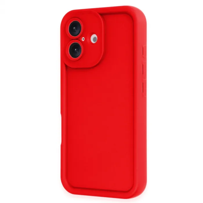 İphone 16 Kılıf Viera Silikon - Kırmızı