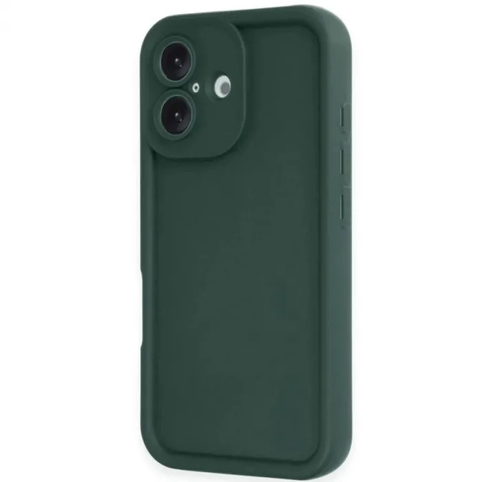 İphone 16 Kılıf Viera Silikon - Koyu Yeşil