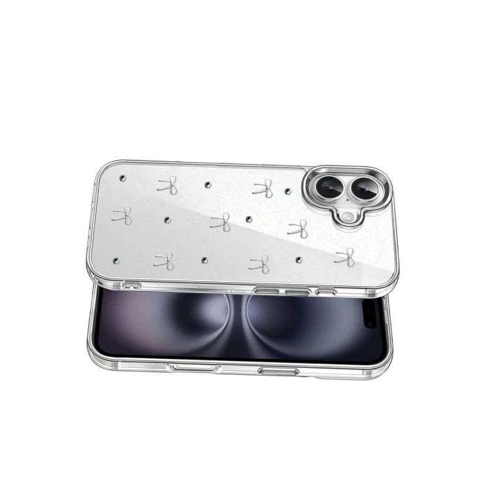 İphone 16 Plus Fiyonk Desenli Kapak - Desen 5