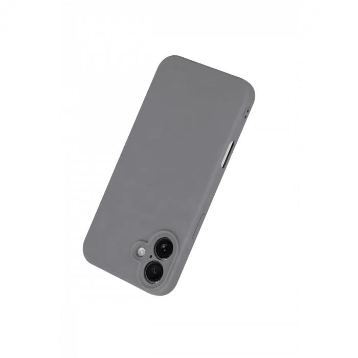 İphone 16 Plus Kılıf First Silikon - Gri