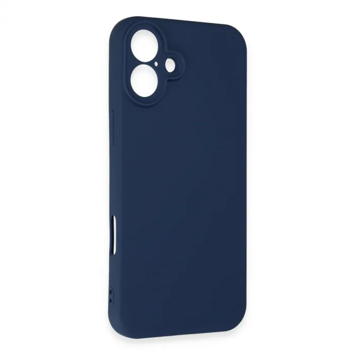 İphone 16 Plus Kılıf First Silikon - Lacivert
