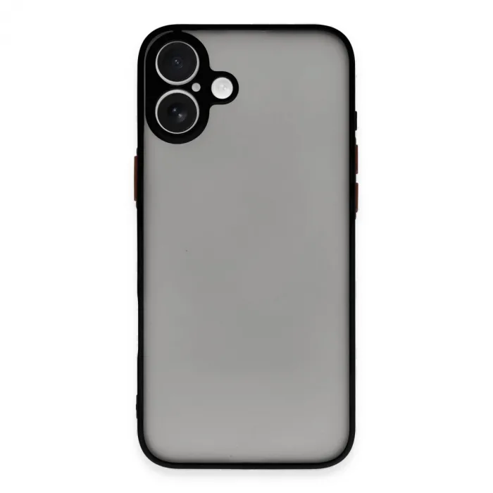 İphone 16 Plus Kılıf Montreal Silikon Kapak - Siyah