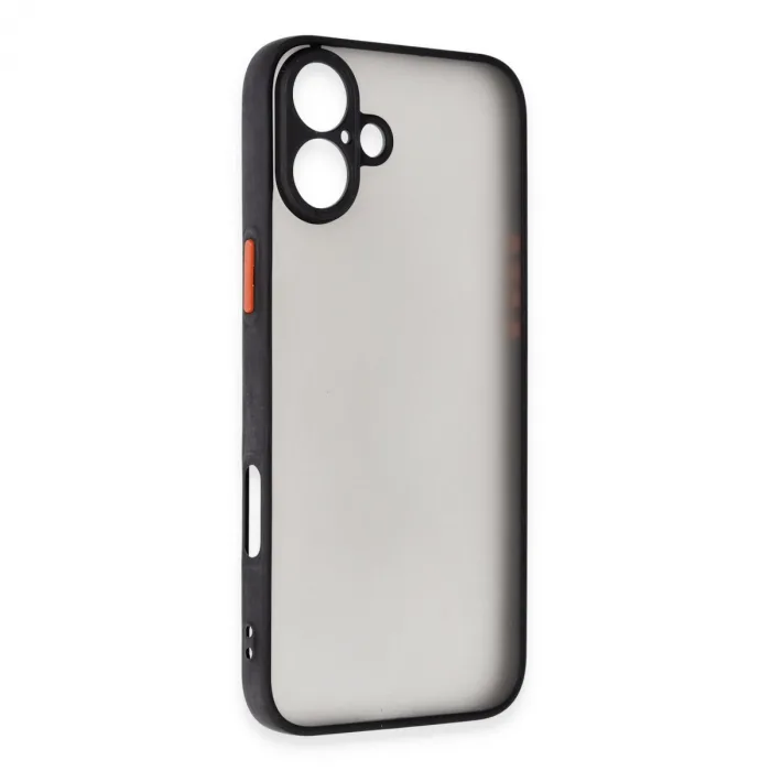 İphone 16 Plus Kılıf Montreal Silikon Kapak - Siyah