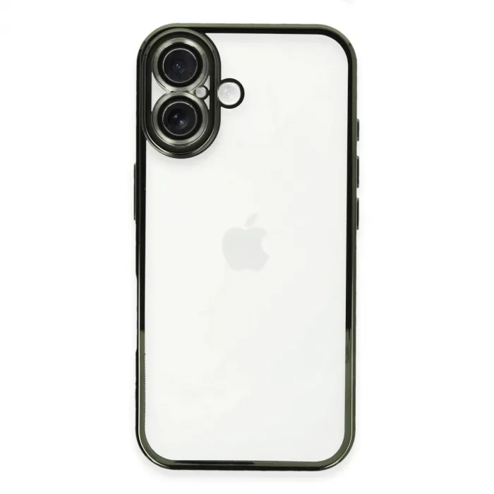 İphone 16 Plus Kılıf Razer Lensli Silikon - Yeşil