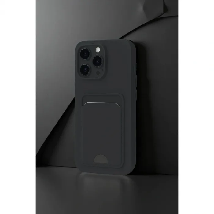 İphone 16 Pro Kılıf Kelvin Kartvizitli Silikon - Lila
