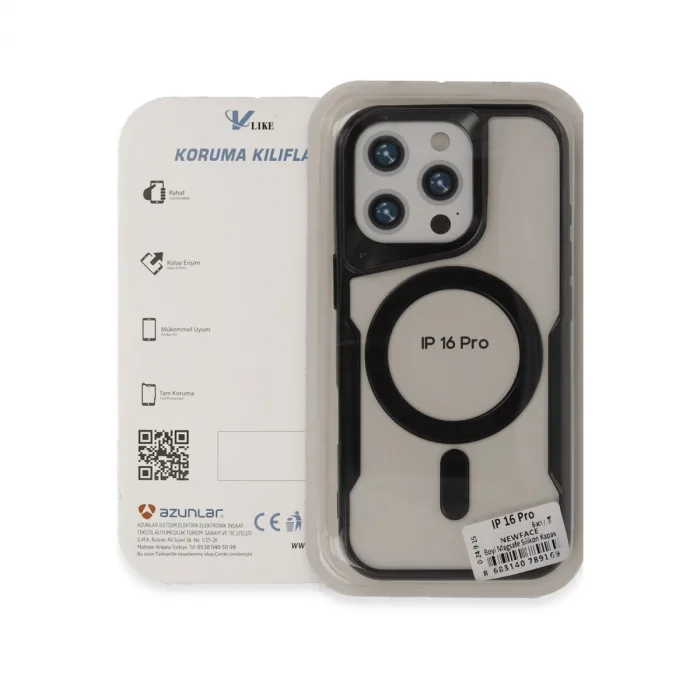 İphone 16 Pro Max Kılıf Boyi Magsafe Silikon Kapak - Lacivert