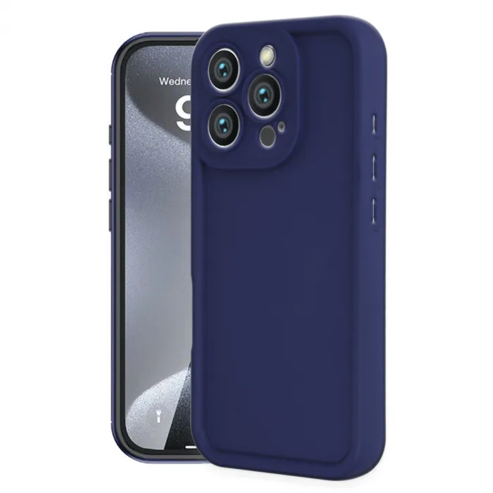 İphone 16 Pro Max Kılıf Viera Silikon - Lacivert