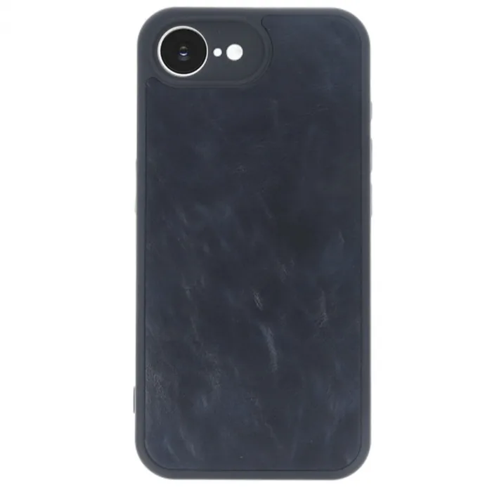 İphone 16e Kılıf Aras Deri Kapak - Lacivert