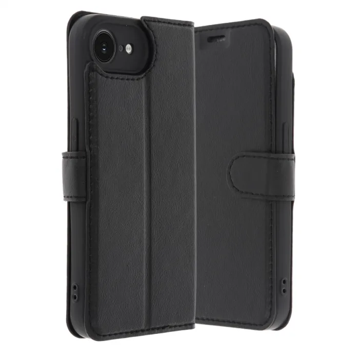 İphone 16e Kılıf Trend S Plus Kapaklı Kılıf - Siyah